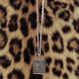 STREETWEAR “BR” Periodic Table Silver/Rustic Necklace